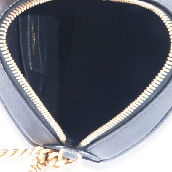 Saint Laurent Grain De Poudre Vinyl Round Bag - Picture 8 of 8